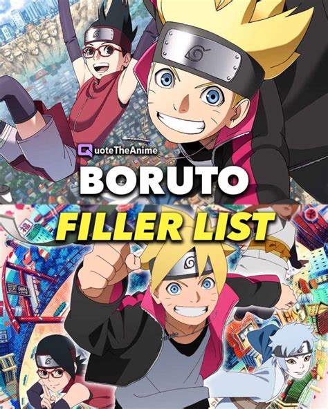 Boruto: Naruto Next Generations Filler List.